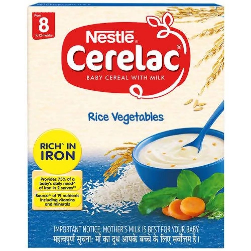 NESTLE CERELAC RICE VEGETABLES 300 GM