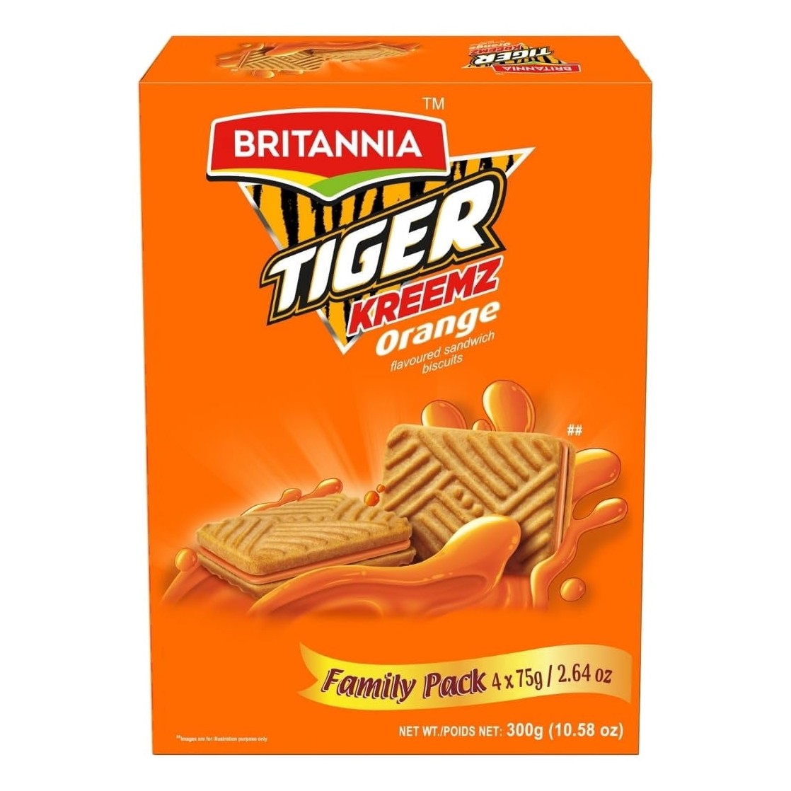 Britannia Tiger Kreemz Orange 2.6 OZ