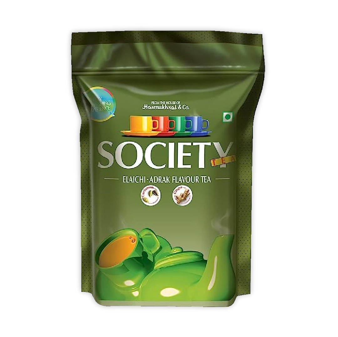 SOCIETY GRN TEA ELAICHI ADRAK POUCH 250 GM