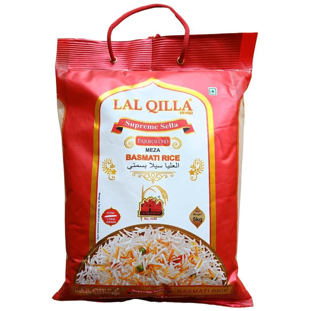 LAL QILLA SELLA BASMATI RICE RED BAG 10 LBS