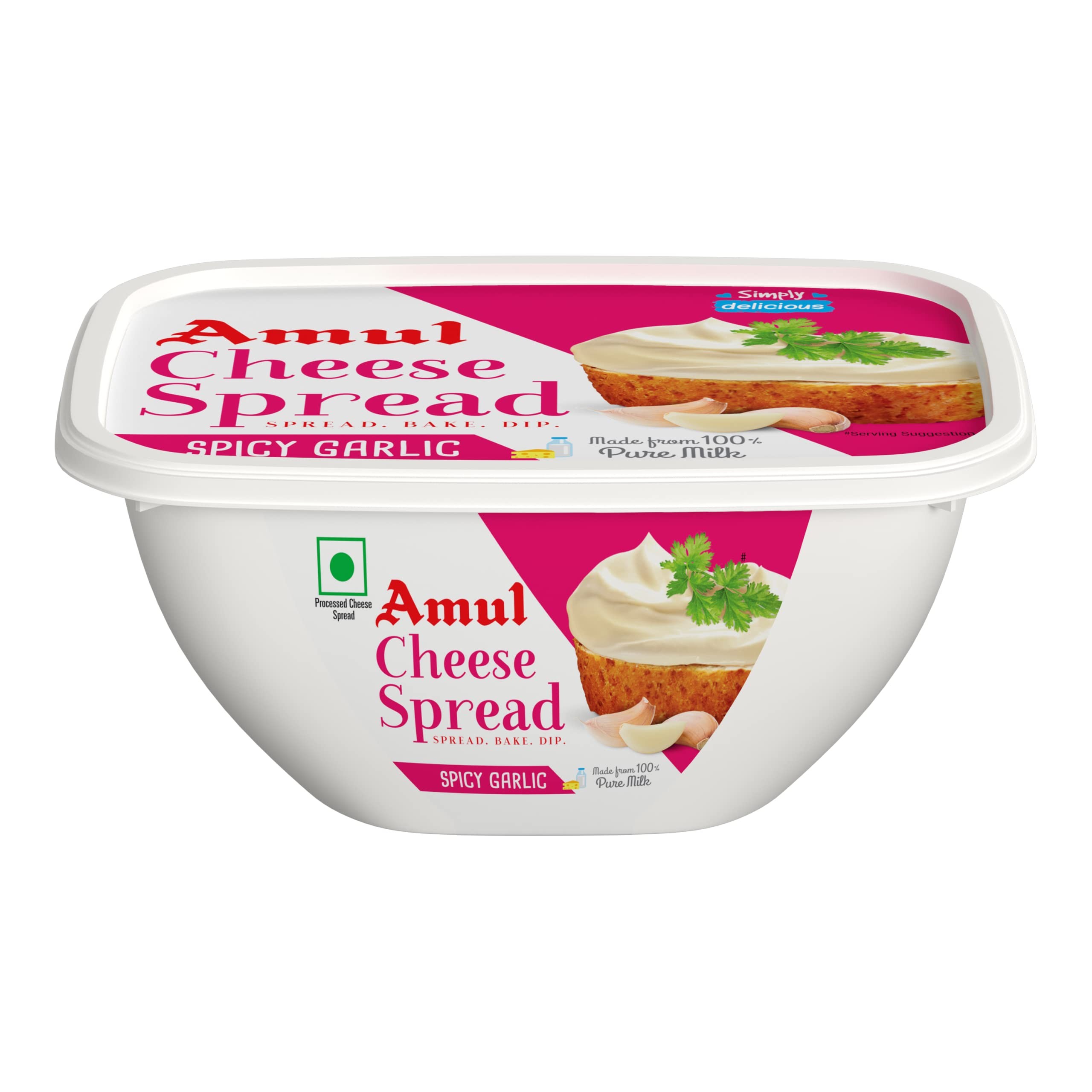 AMUL CHEESE SPREAD GARLIC DIP 200 GM