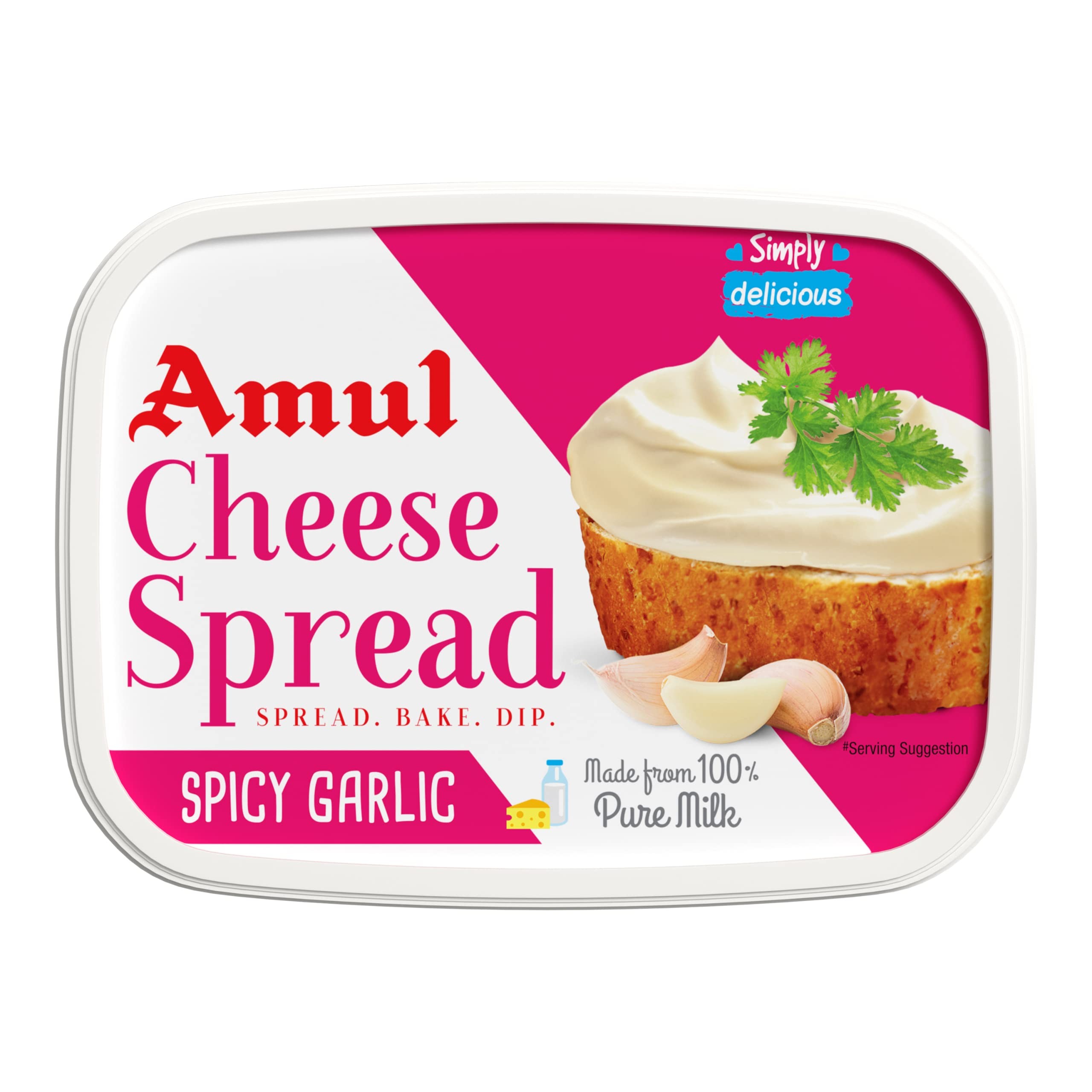 Amul Cheese Spread Spicy Garlic 200 GM