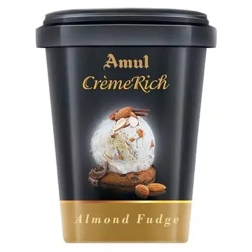 AMUL CREME RICH ALMOND FUDGE 500 ML
