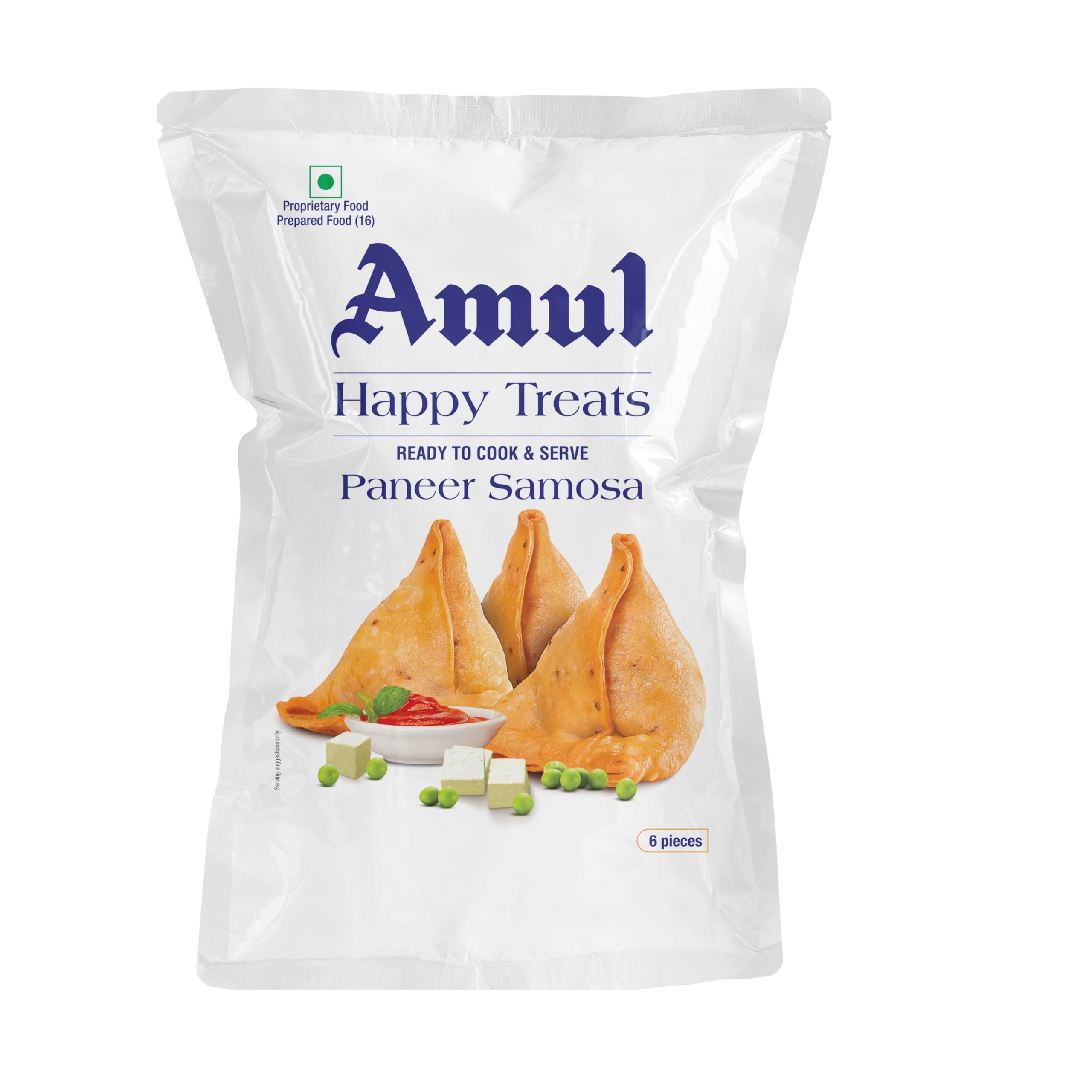 PANEER SAMOSA 6 PC AMUL 6 PCS