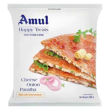 AMUL FRZ PARATHA ONION 500 GM