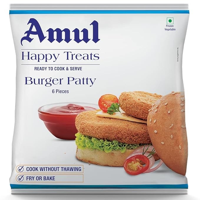 Amul Burger Patty 6 PCS