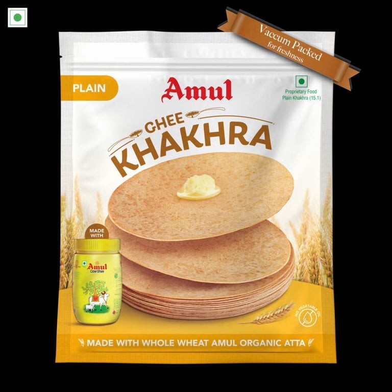 AMUL GHEE KHAKHRA PLAIN  7 OZ
