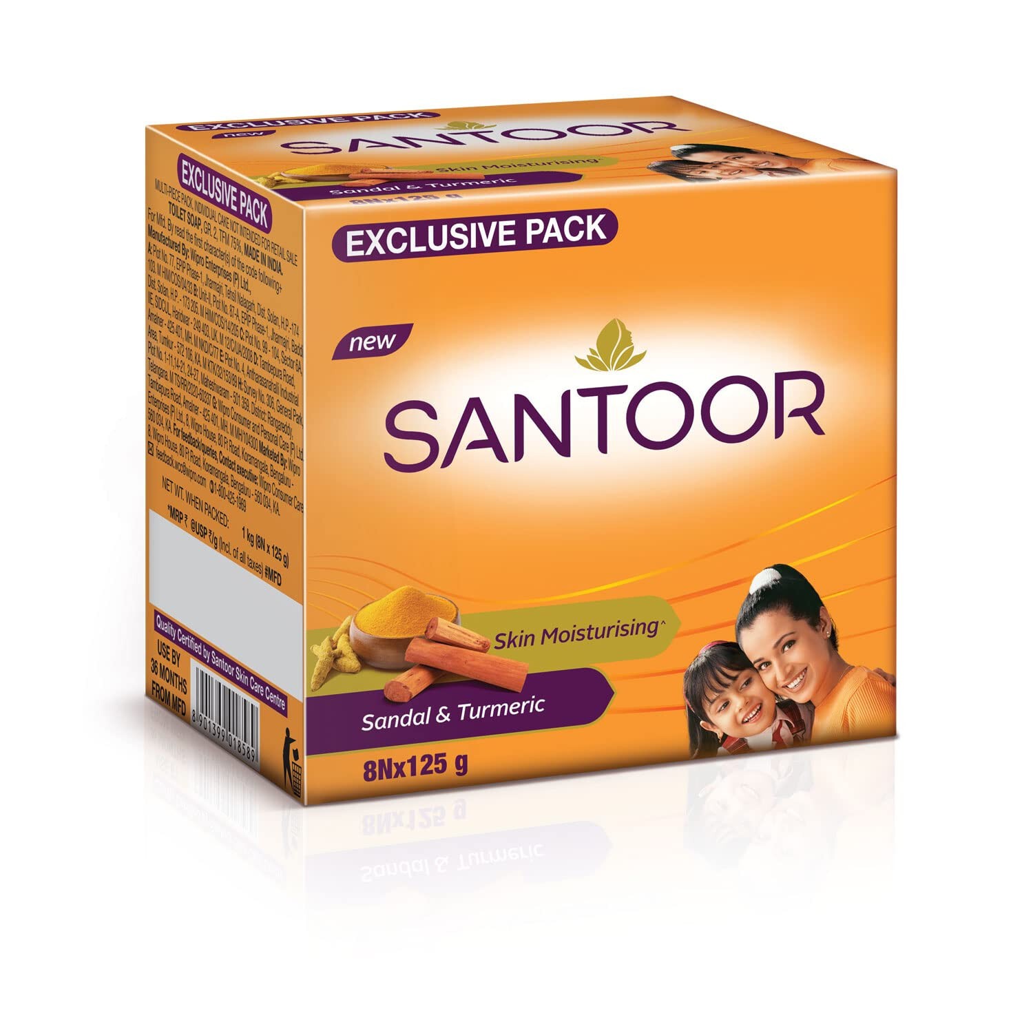 SANTOOR SANDAL TURMERIC SOAP 1 PCS