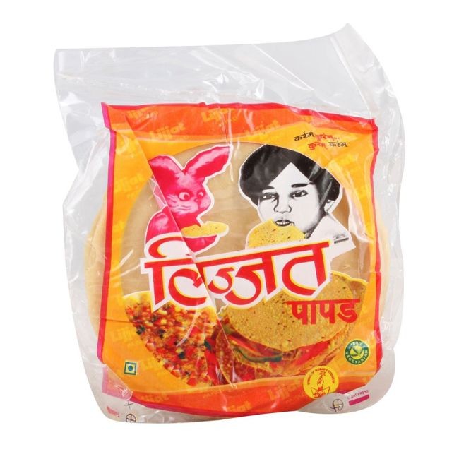 Lijat Pappad Urid Plain 200 GM