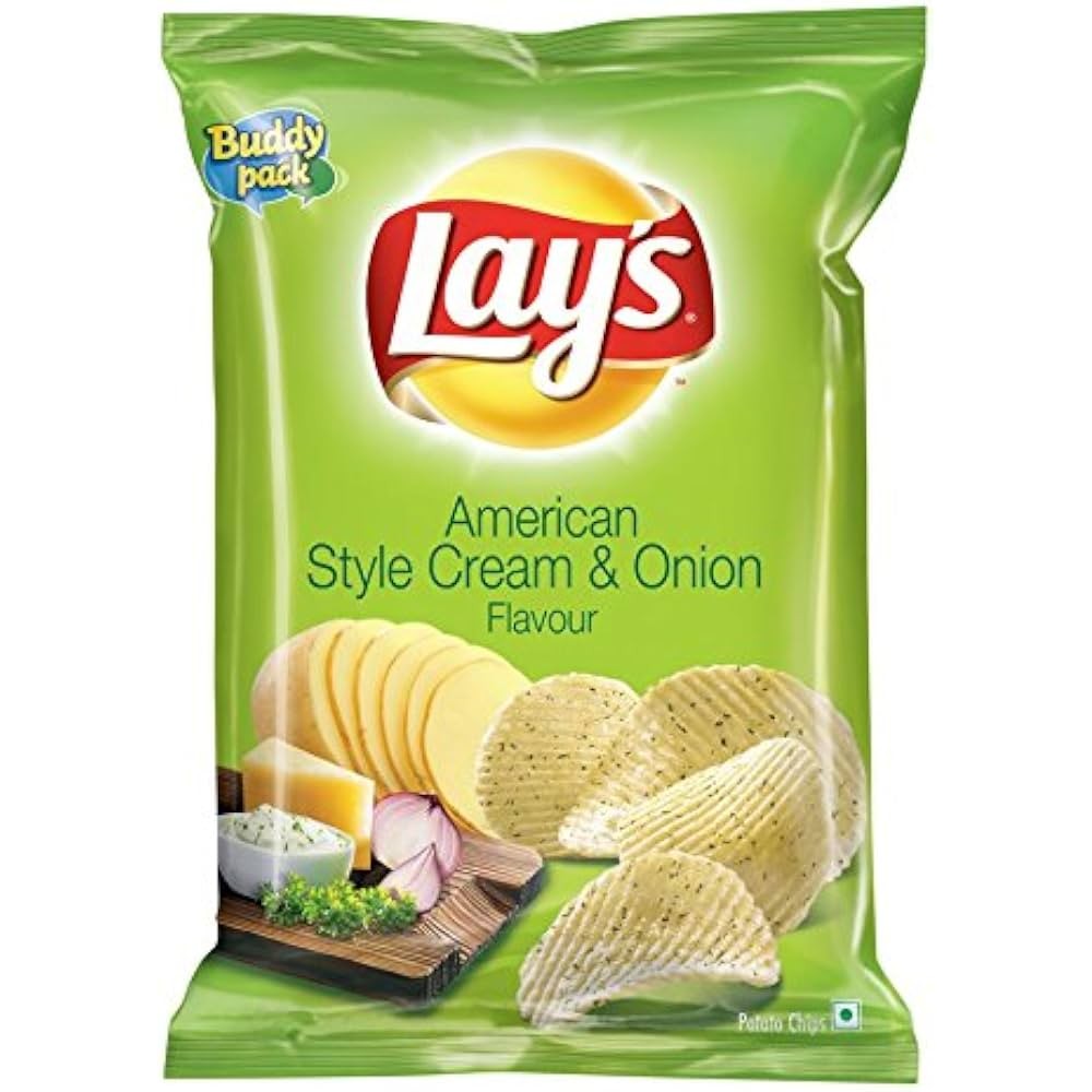 AMERICAN STYLE CREAM & ONION LAYS 20 GM
