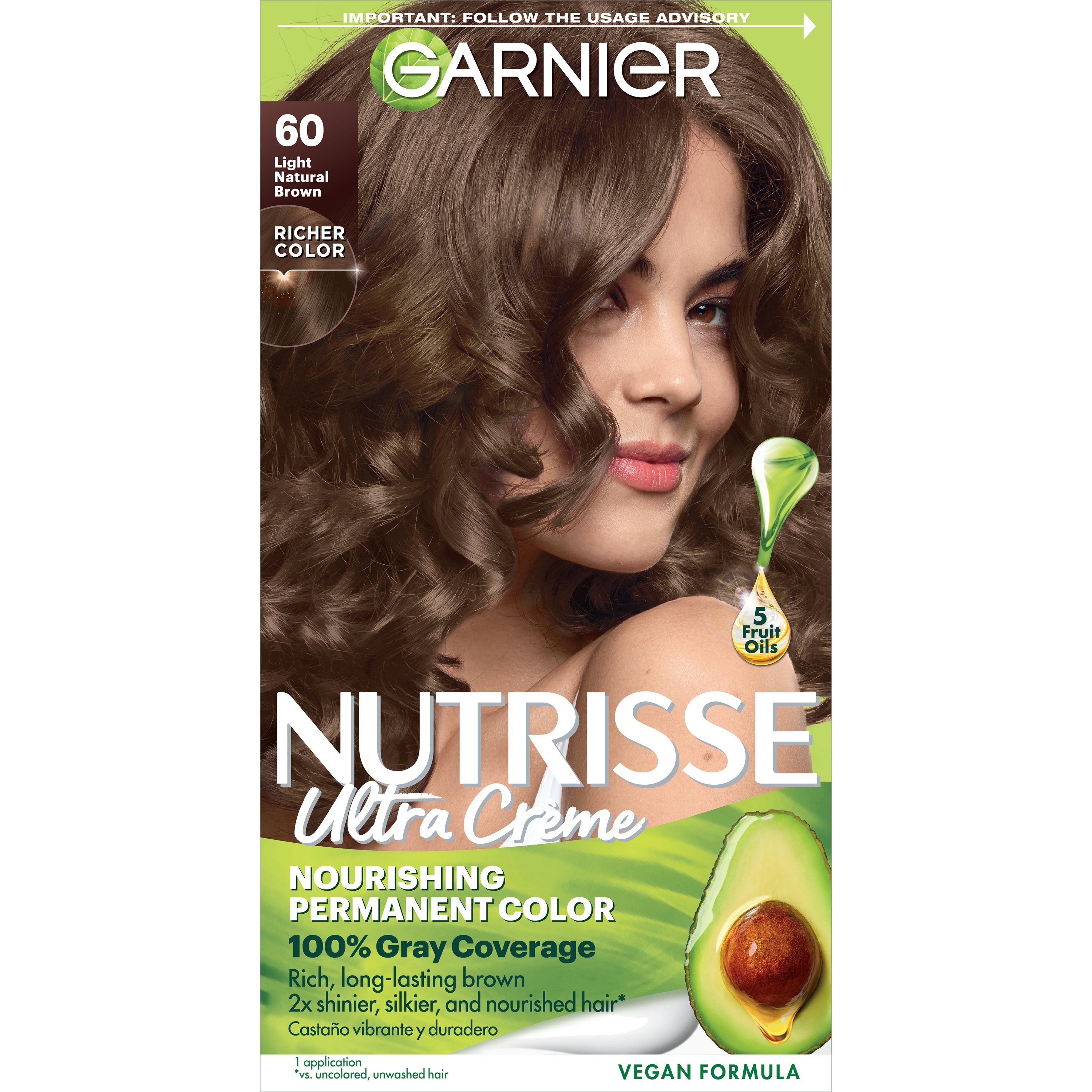 GARNIER HAIR COLOUR BROWN 60 ML