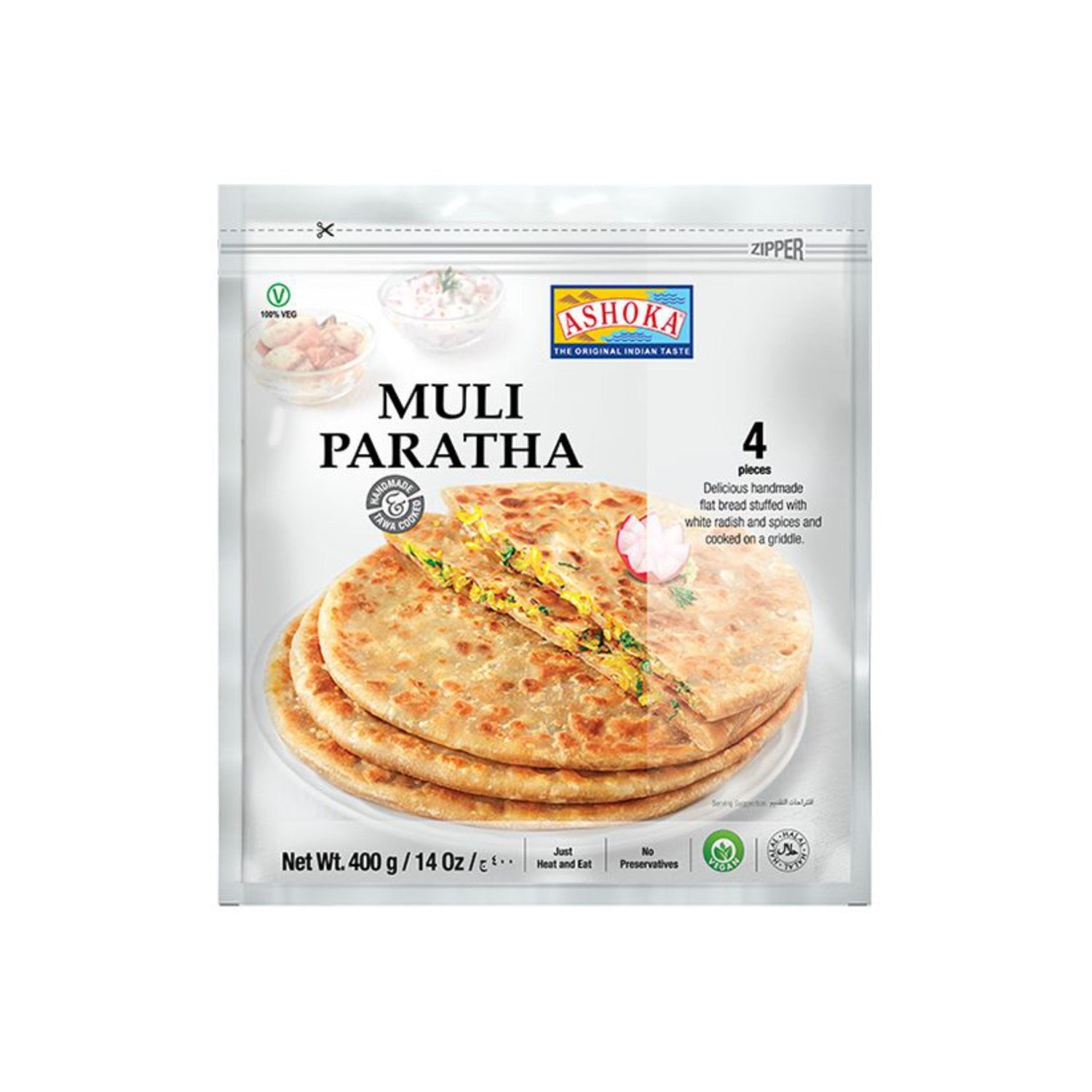 Ashok Muli Paratha 4 PCS
