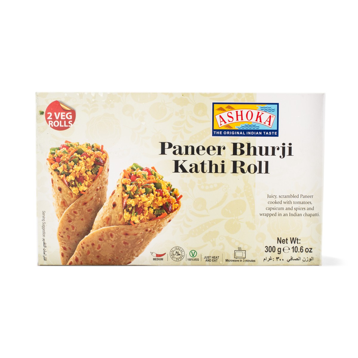ASHOKA PANEER BHURJI ROLL 300 GM