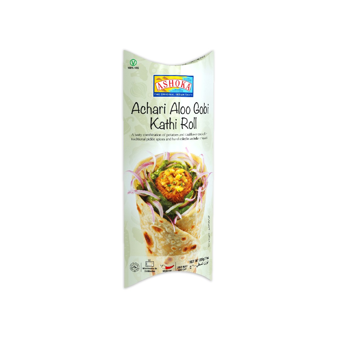 ASHOKA ACHARI ALOO GOBI KATHI ROLL 200 GM