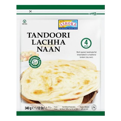ASHOKA TANDOORI LACHA NAAN 340 GM