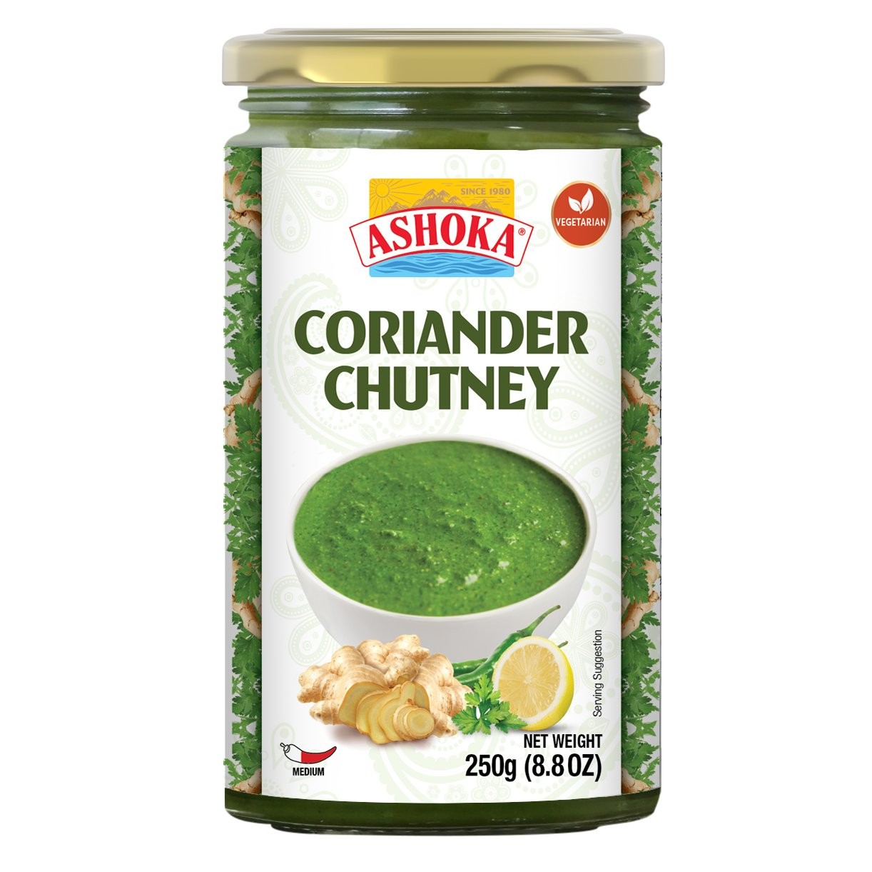 ASHOKA CORIANDER CHUTNEY 250 GM