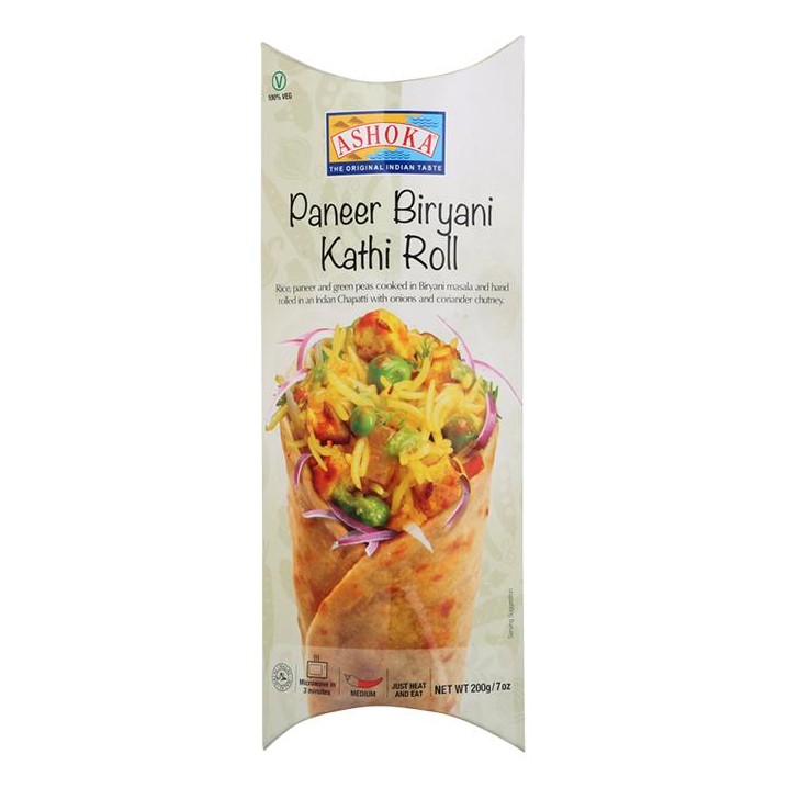 Ashoka Paneer Biryani Kathi Roll 7 OZ