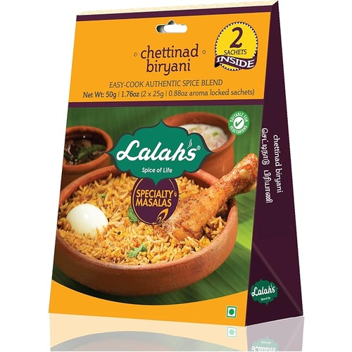 LALAHS CHETTINAD BIRYANI 50 GM