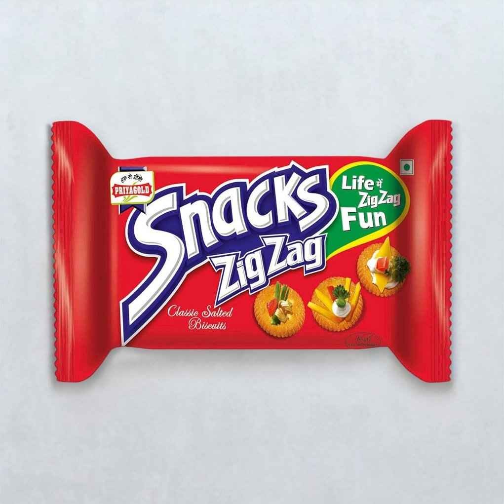 PRIYA GOLD SNACKS ZIG ZAG 400 GM