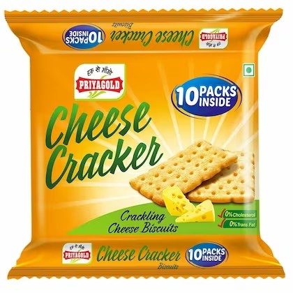 PRIYA GOLD CHEESE CRACKER BISCUITS 350 GM