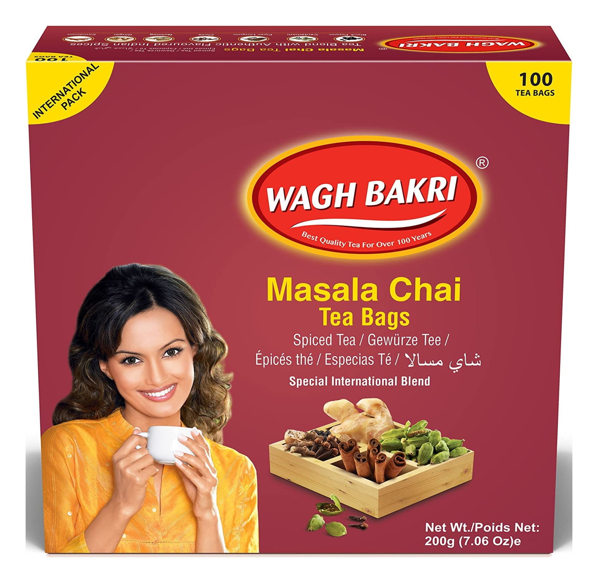 WAGH BAKRI MASALA CHAI TEA BAG 7 OZ