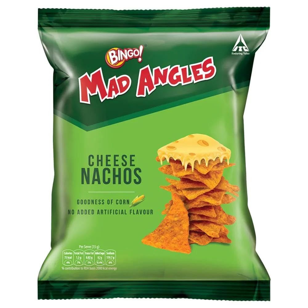 BINGO MAD ANGLES CHEESE NACHO 45 GM