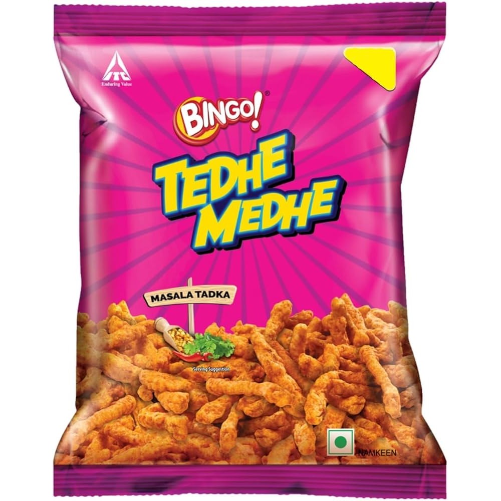 Bingo! Itc Tedhe Medhe Masala Tadka 90 GM