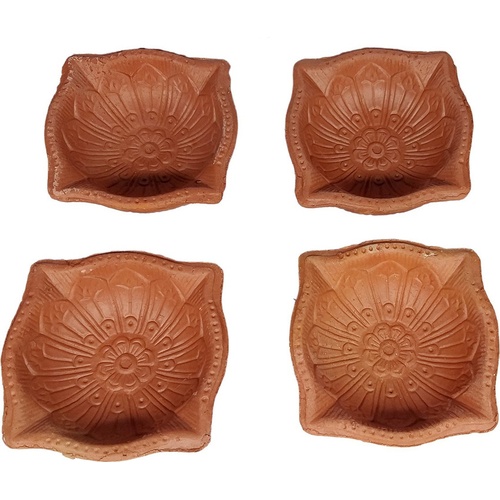 Char Mukhi Diya 4pcs Set 1 EACH