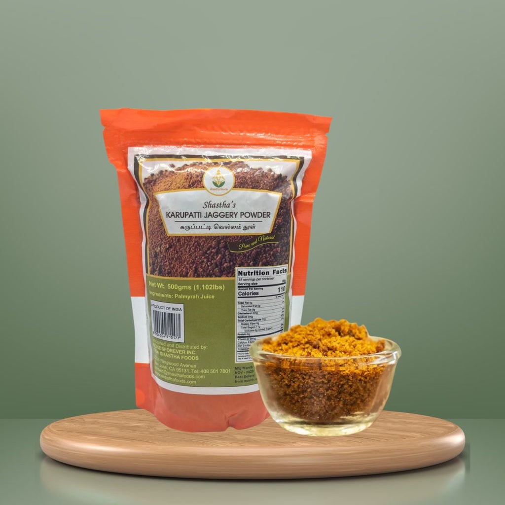 SHASTHA FOODS KARUPATTI PALM JAGGERY 500 GM