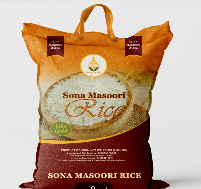 Shasta Sona Masuri Rice 20 LBS