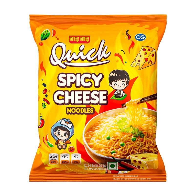 QUICK SPICY CHEESE NOODLES WAIWAI