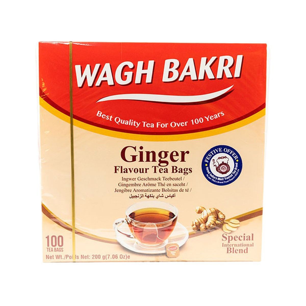 Wagh Bakri Ginger Tea Bag 200 GM