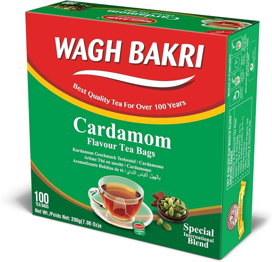 WAGH BAKRI TEA BAG CARDMON 200 GM