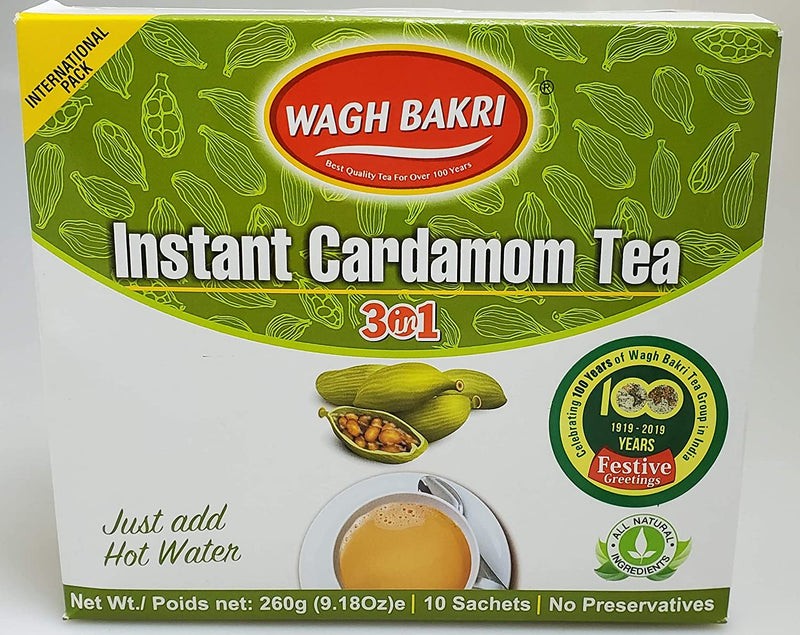 WAGH BAKRI CARDAMON TEA INSTANT 140 GM