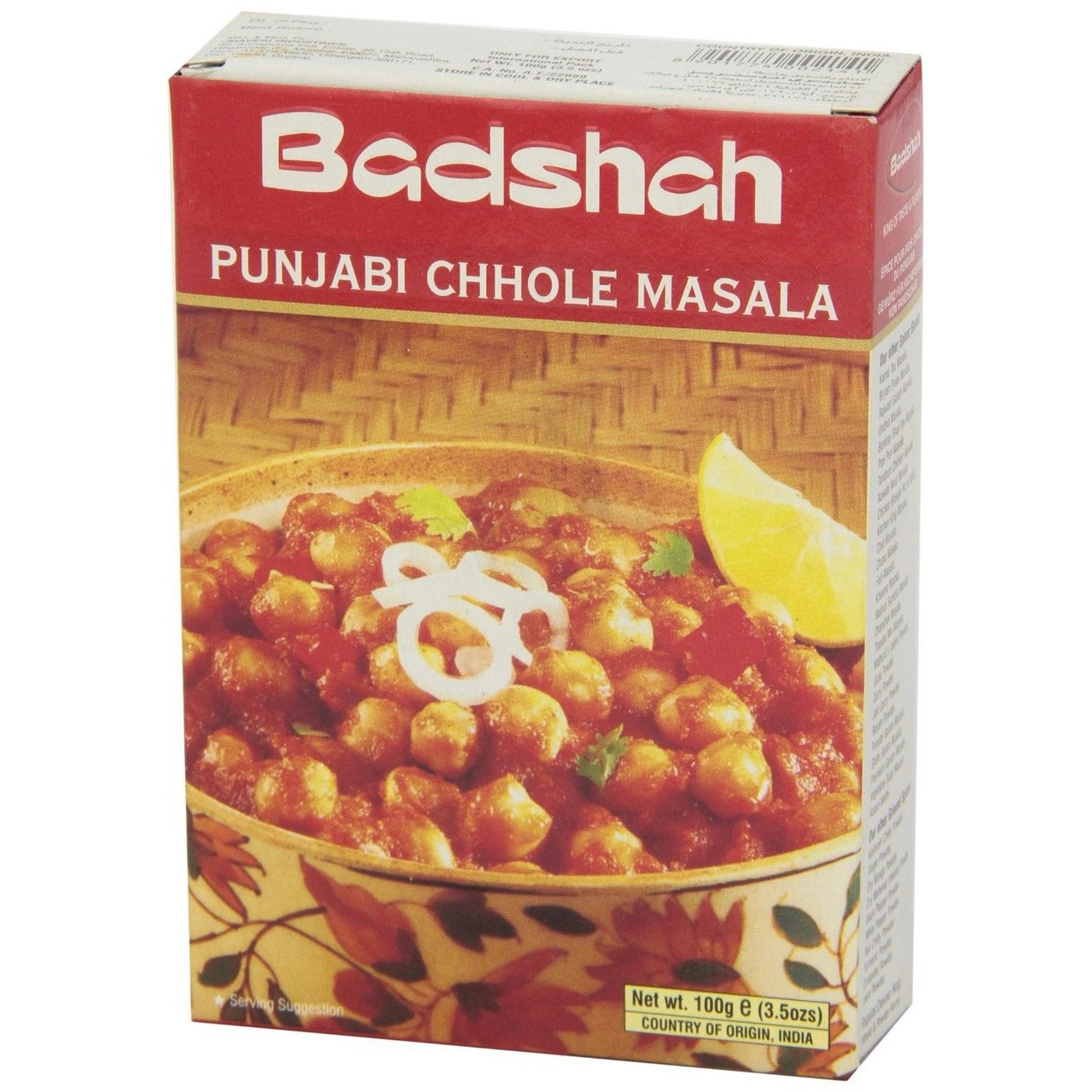 BADSHAH PUNJABI CHHOLE MASALA 100 GM