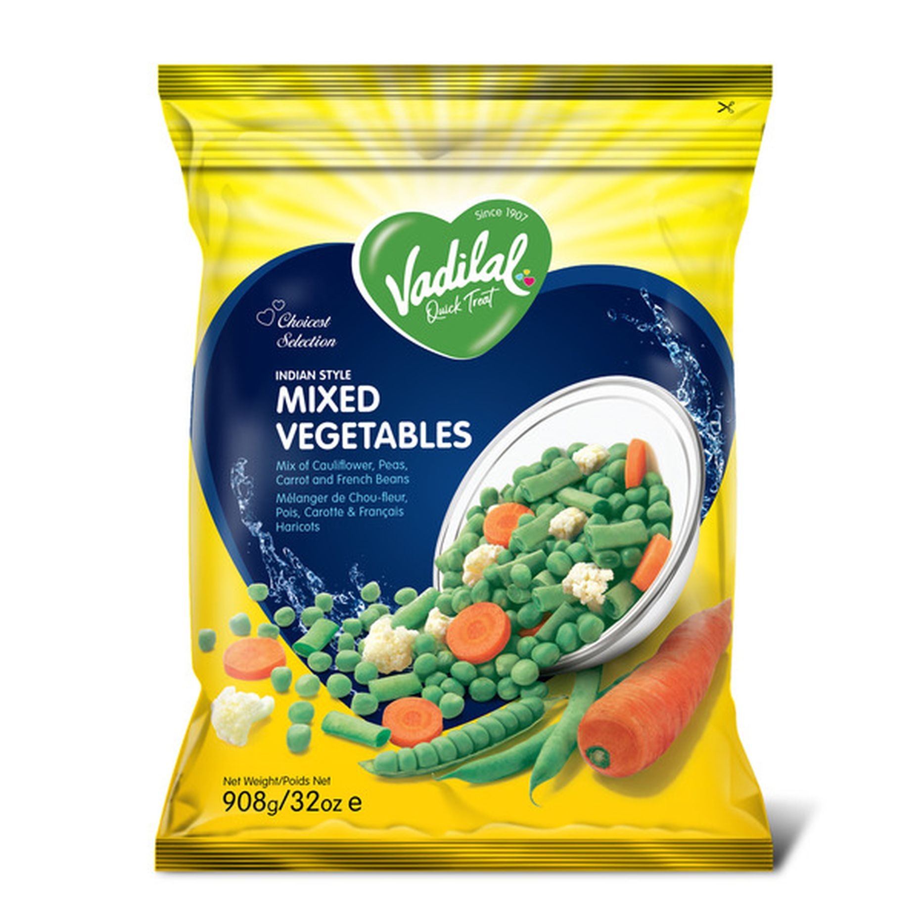Vadilal Mixed Vegetables 908 GM