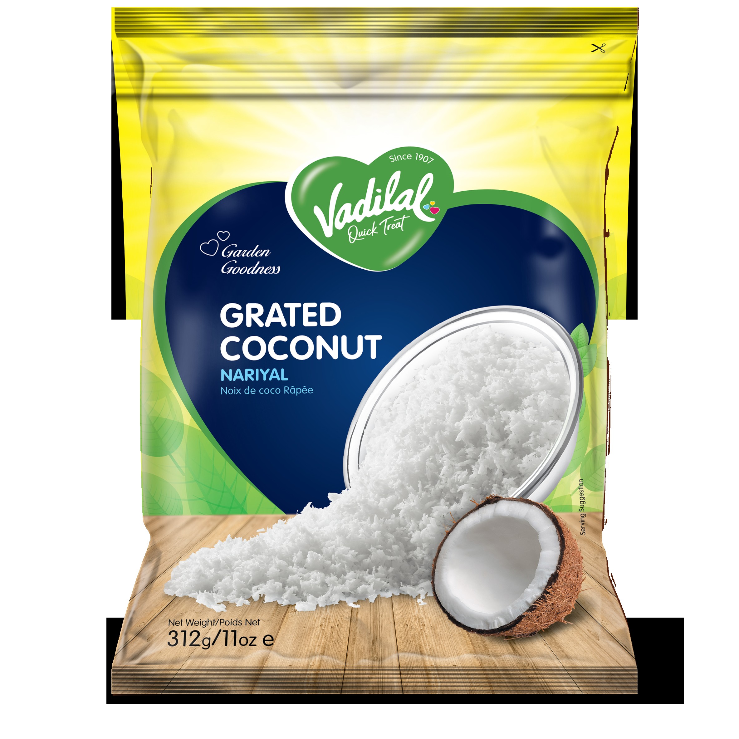 VADILAL COCONUT SHREDED 312 GM