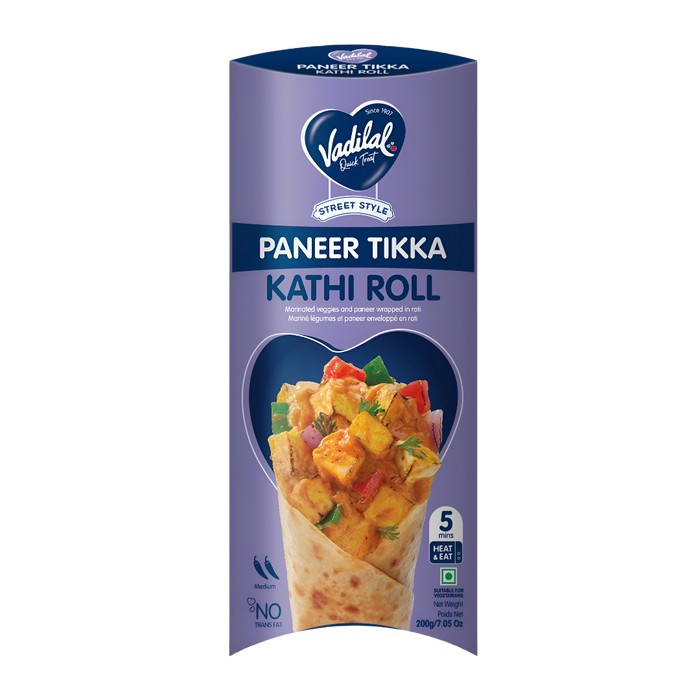 VADI PANEER TIKKA KATHI ROLL 200 GM