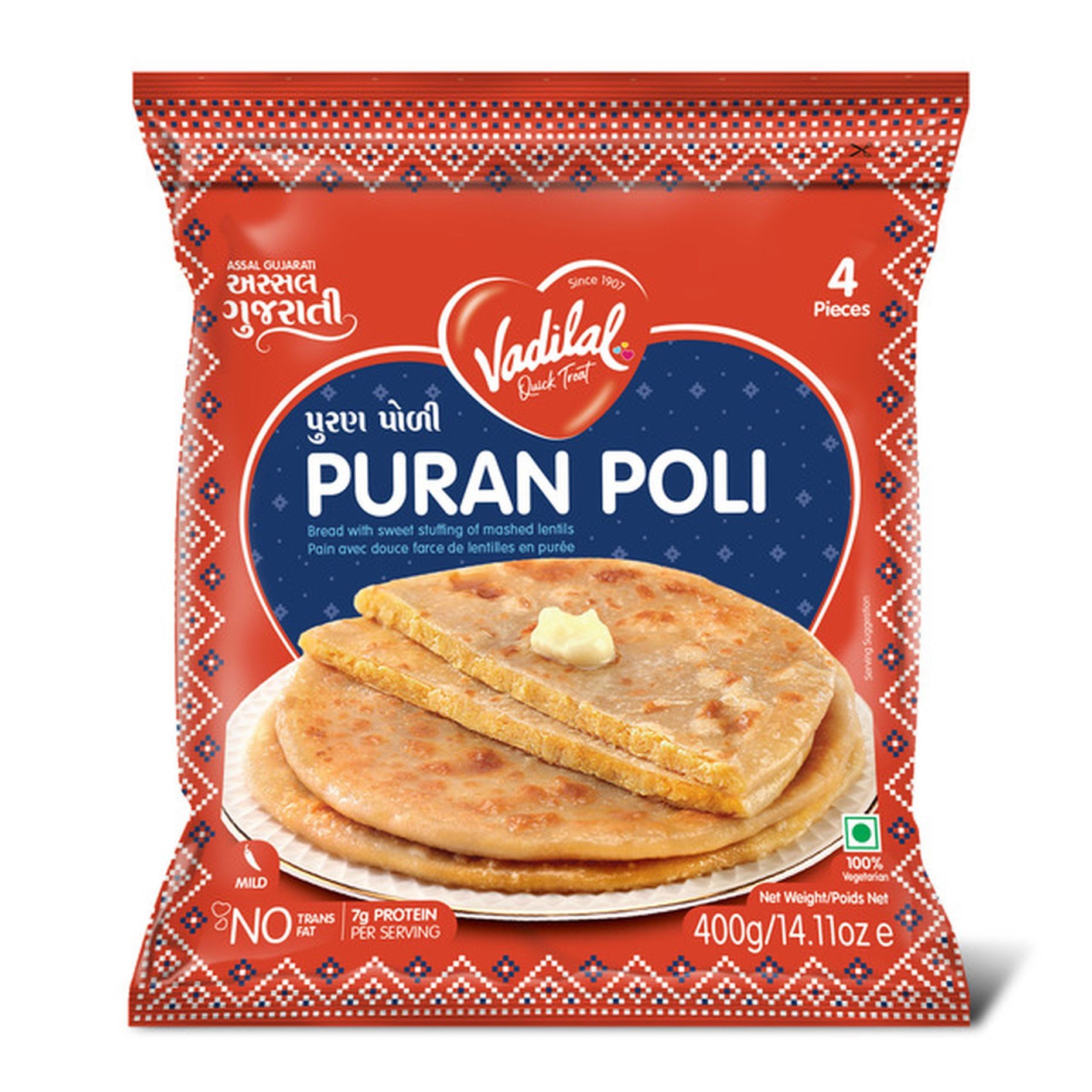 VADILAL PURAN POLI 400 GM