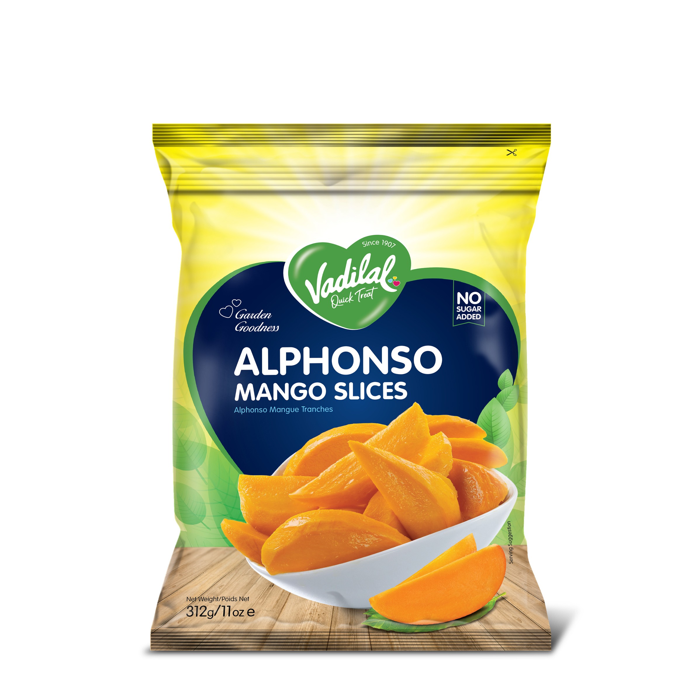 Vadilal Alphonso Mango Slice 312 GM
