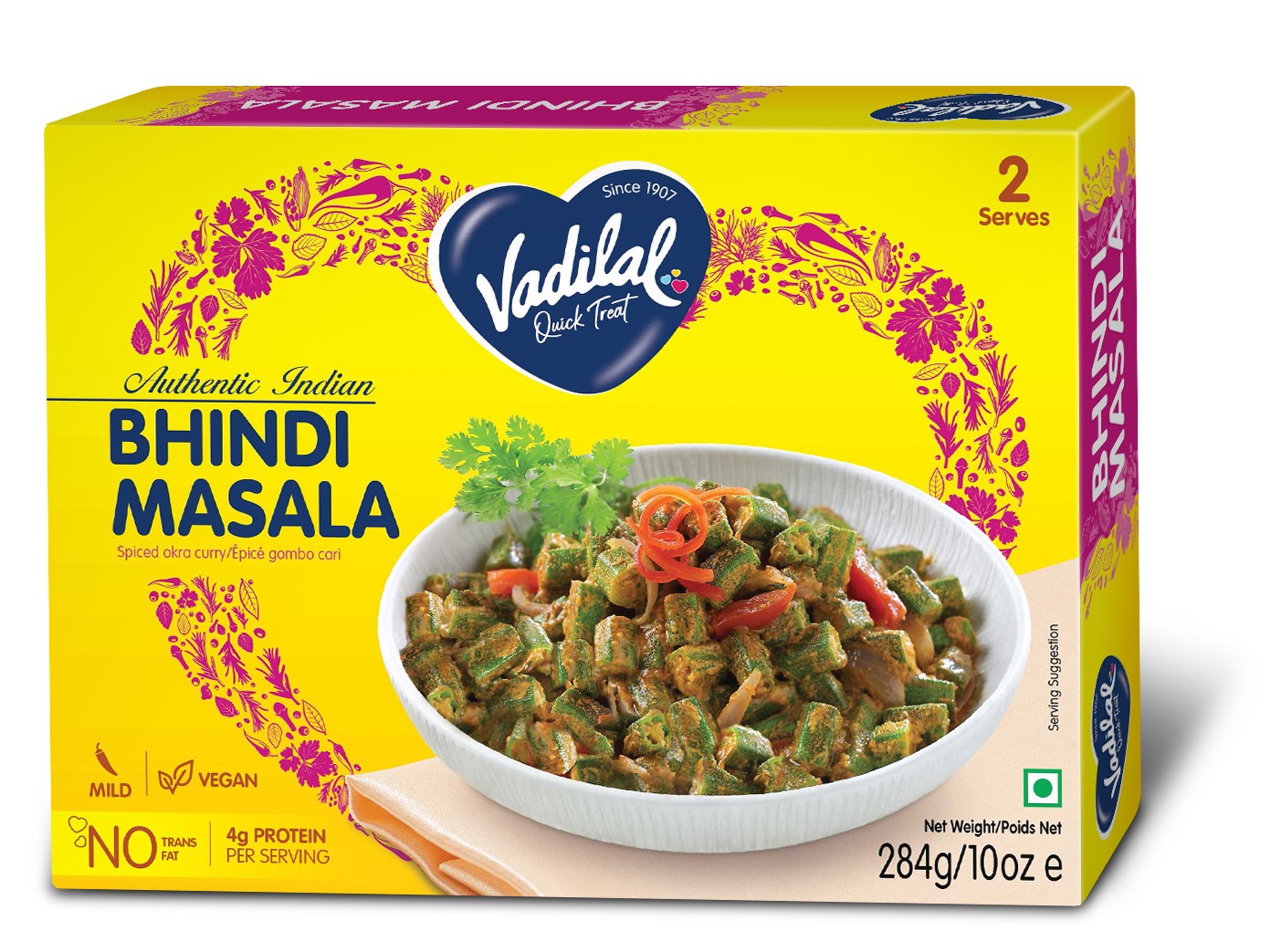 BHINDI MASALA VADILAL 10 OZ