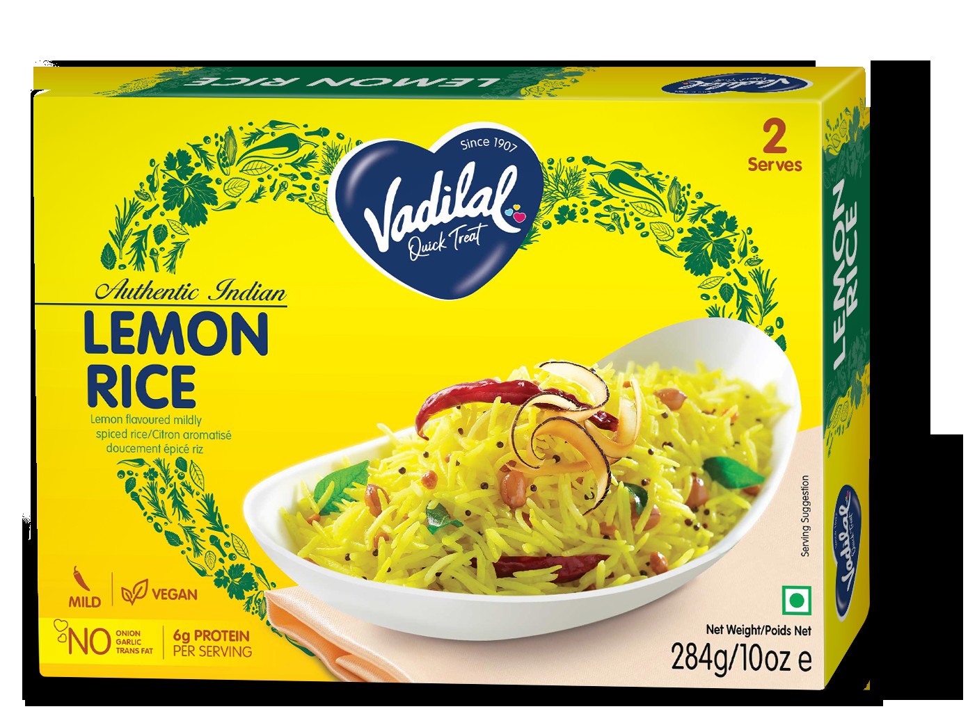 VADILAL LEMON RICE RTE 284 GM