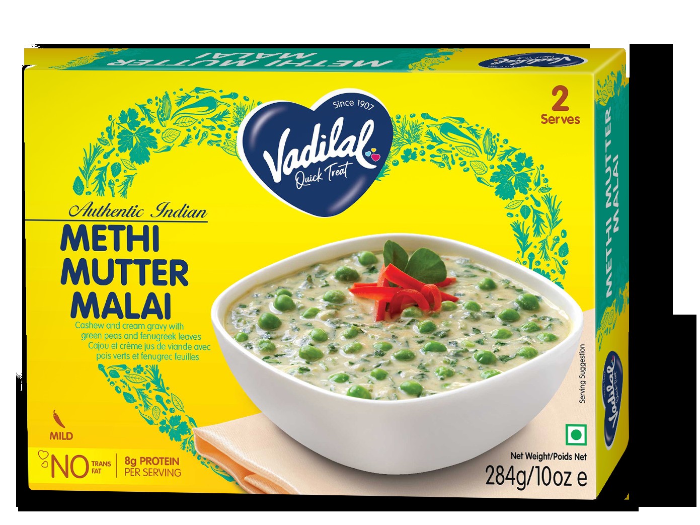METHI MALAI MUTTER VADILAL 10 OZ