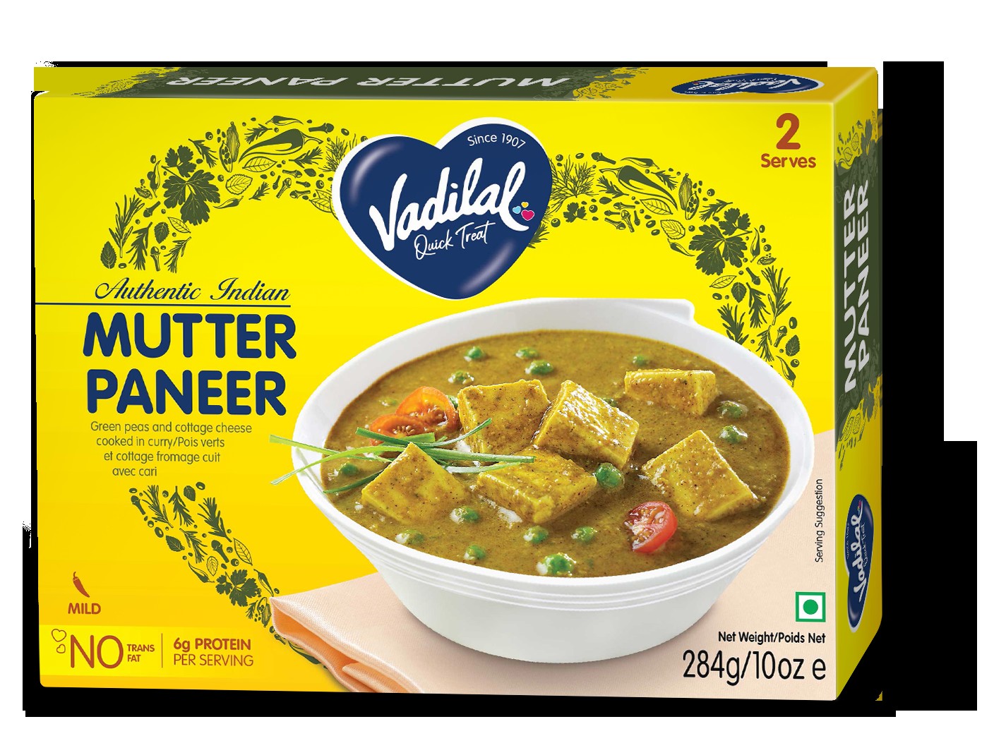 MUTTER PANEER VADILAL 10 OZ