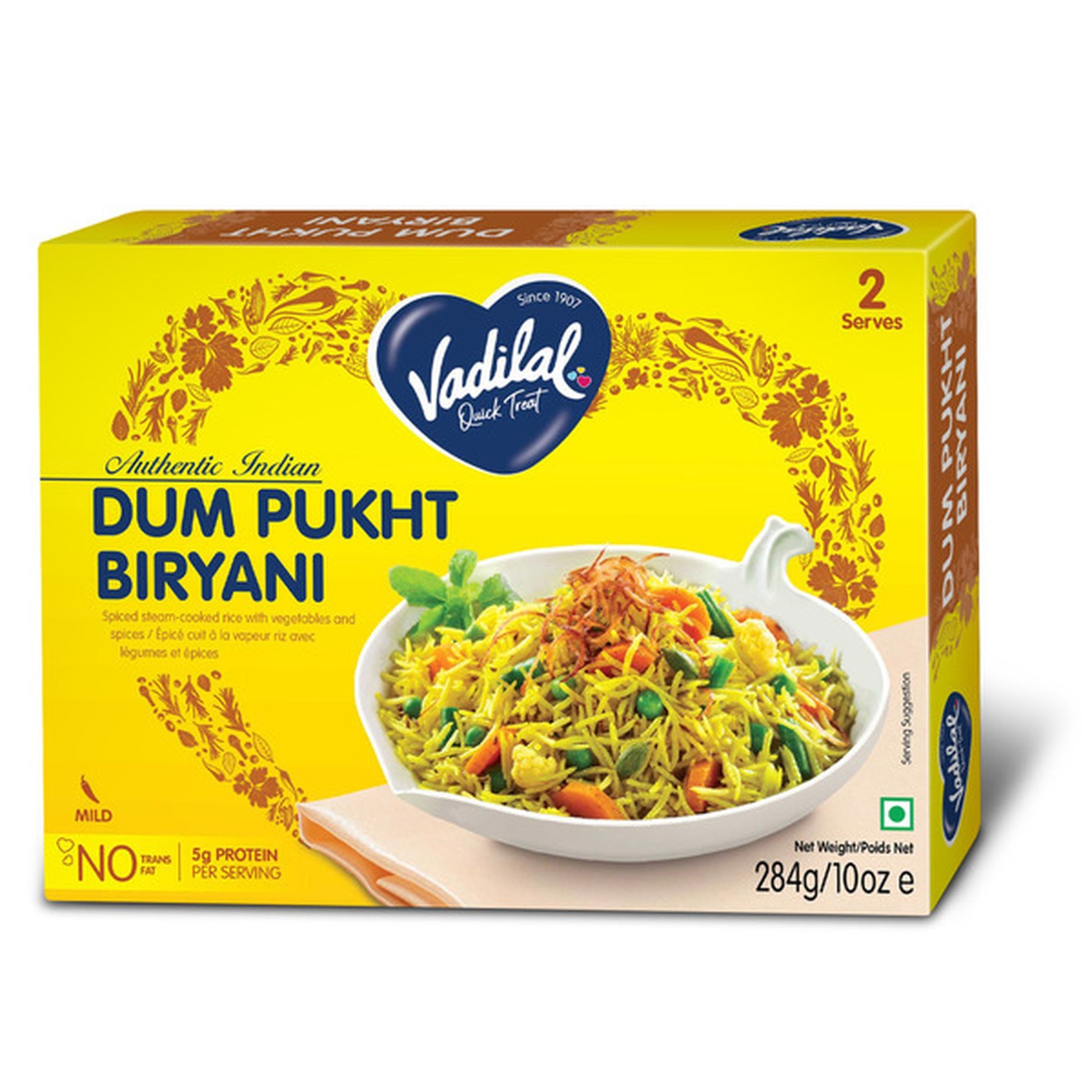 VADILAL DUM PUKHT BIRYA 284 GM