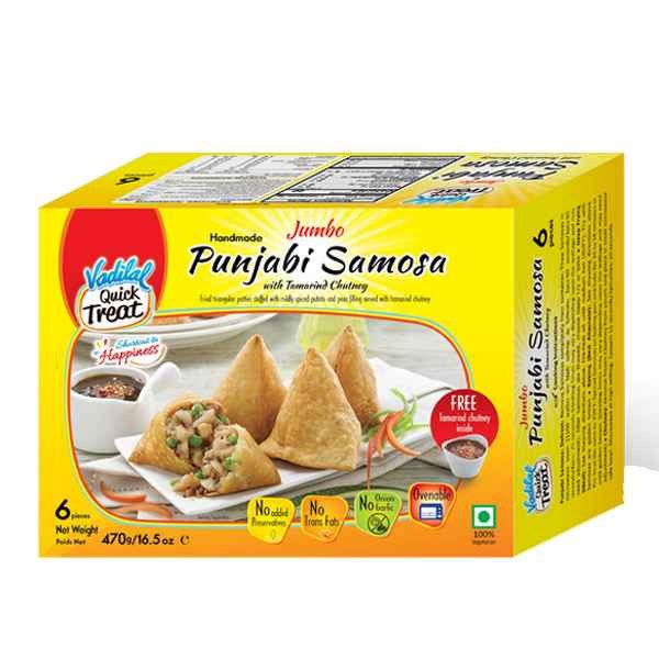 JUMBO PUNJABI SAMOSA VADILAL 6 COUNT