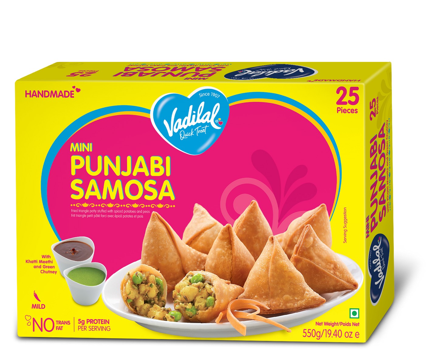 VADILAL MINI PUNJABI SAMOSA 70 PCS