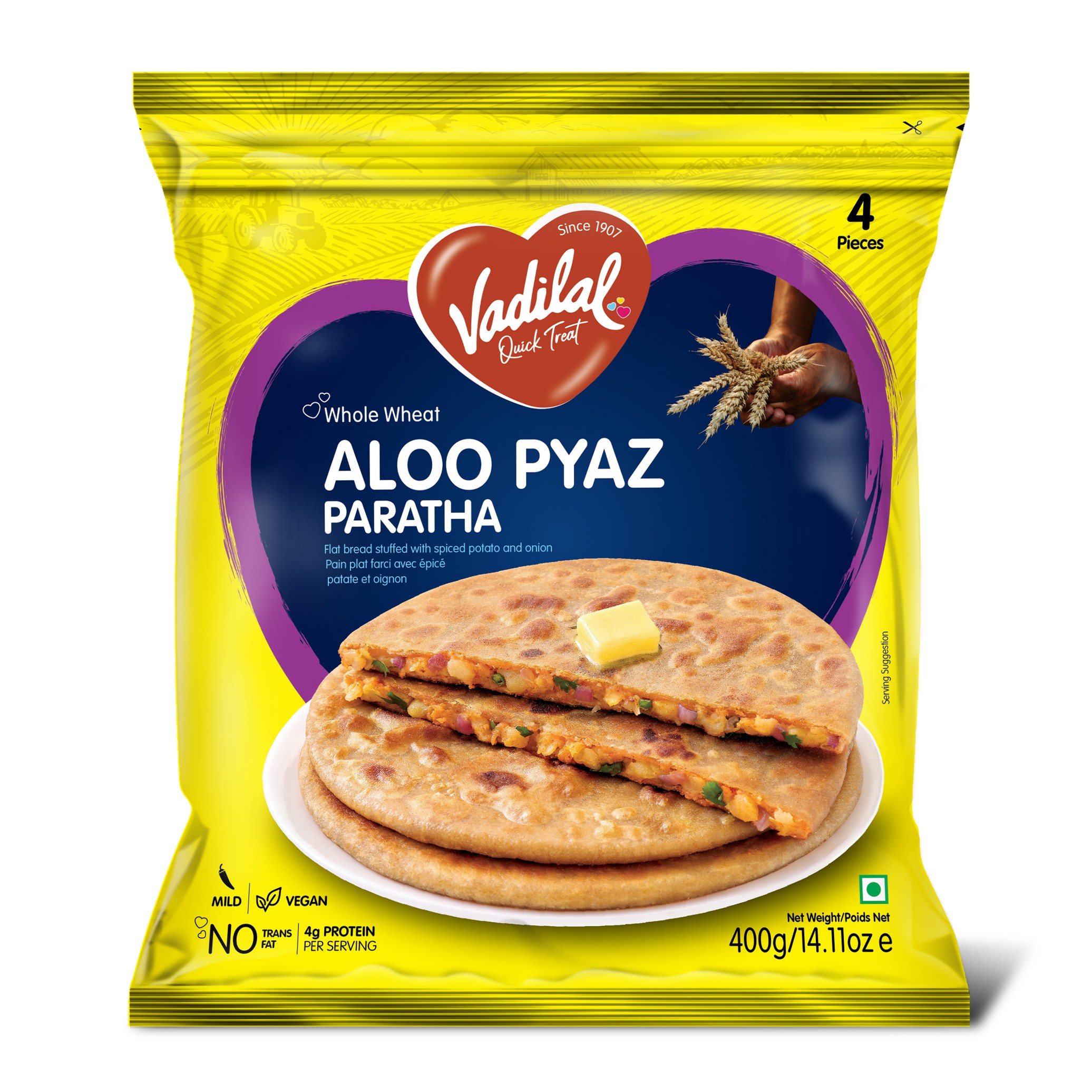 Vadilal Aloo Pyaz Paratha 4 PCS