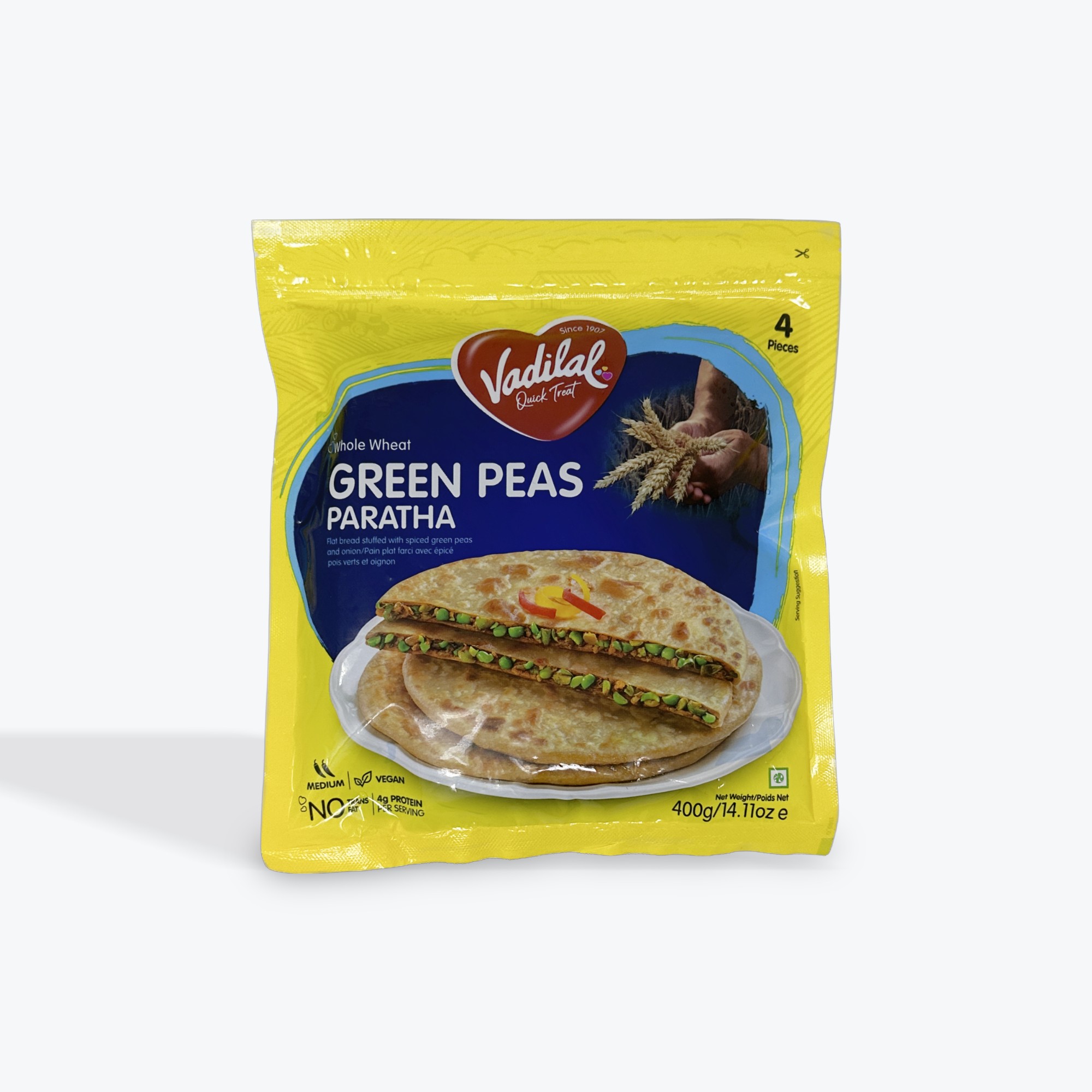 Vadilal Vadilal Green Peas Paratha 400 GM