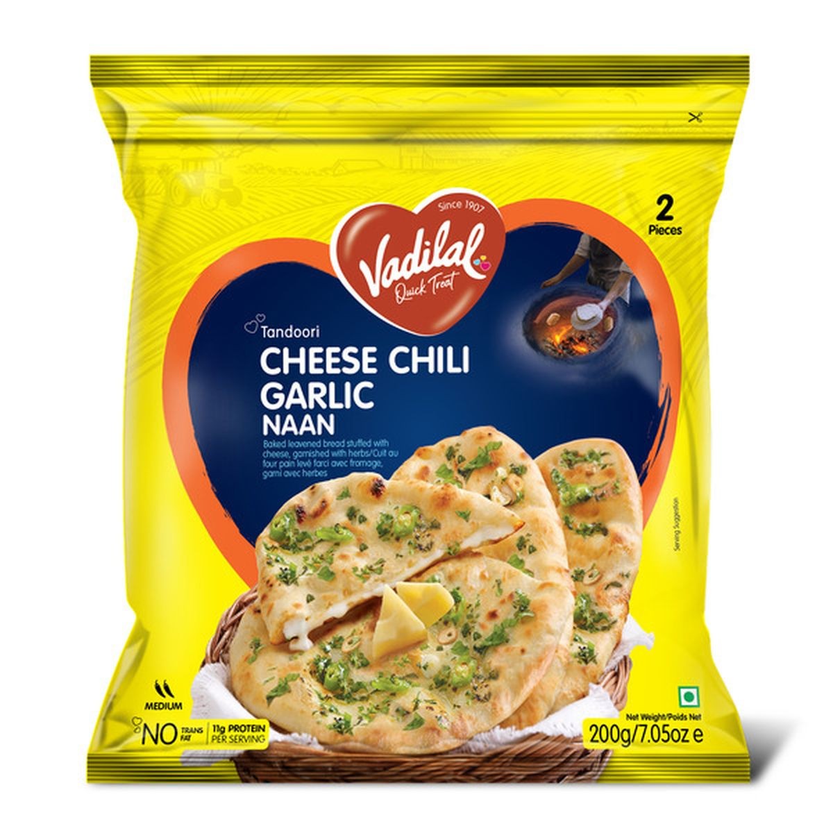 VADILAL CHEESE CHILLI GARLIC 200 GM